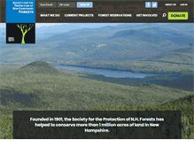 Tablet Screenshot of forestsociety.org